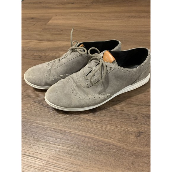 Cole Haan Womens Size 9B Gray #W05167 Wingtip Oxford Shoes - Picture 3 of 9